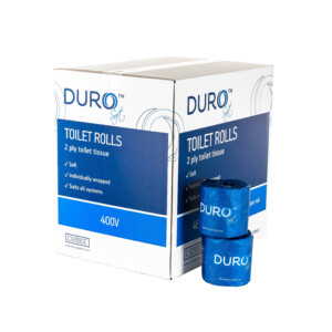 Duro Toilet Paper Roll 400 Sheet Individually Wrapped x 48 rolls