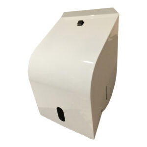 Gentility White Metal Paper Roll Towel Dispenser
