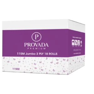 Provada Mini Jumbo 115 Metre Toilet Paper x 18 rolls