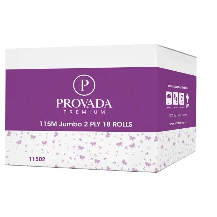 Provada Mini Jumbo 115 Metre Toilet Paper x 18 rolls Provada Mini Jumbo 115 Metre Toilet Paper x 18 rolls