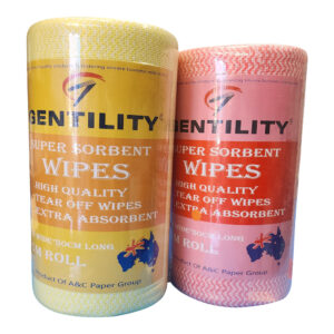 Gentility Super Sorbent Cloth Wipes 45 metre roll