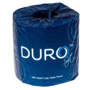 Duro Toilet Paper Roll 400 Sheet Individually Wrapped x 48 rolls