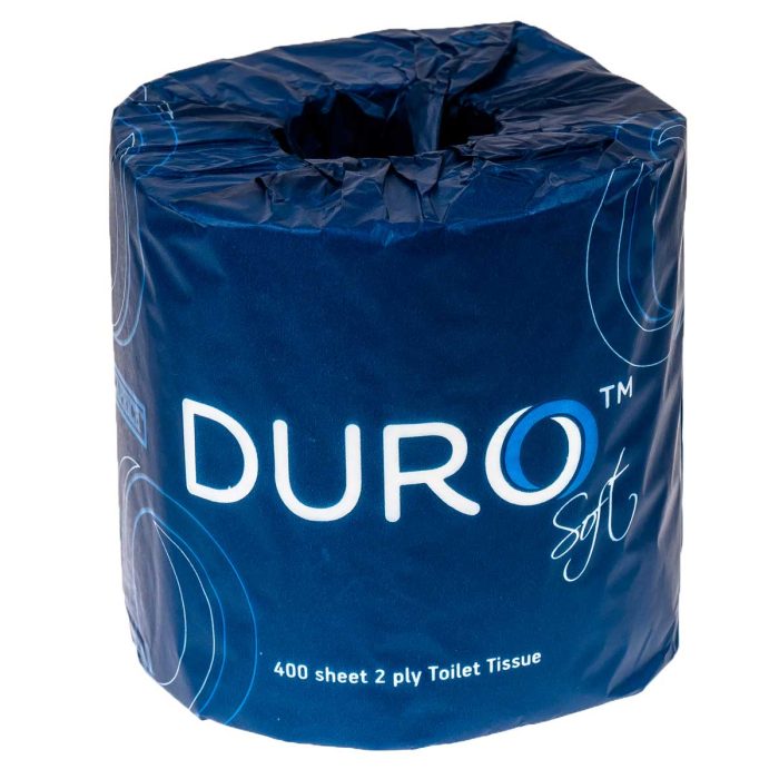 Duro Toilet Paper Roll 400 Sheet Individually Wrapped x 48 rolls