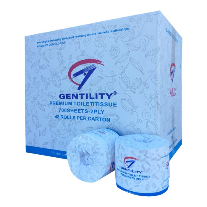 Gentility Premium 2ply 700 sheet Toilet Tissues Gentility Premium 2ply 700 sheet Toilet Tissues