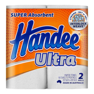 Handee Ultra Kitchen Towel 2 Ply Highly Absorbent X 12 Rolls