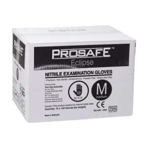 ProSafe Eclipse Black Nitrile Gloves 10 x 100 (1000 per carton)