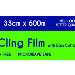 Plastic Food Wrap 600m Roll with Bonus Sliding Cutter