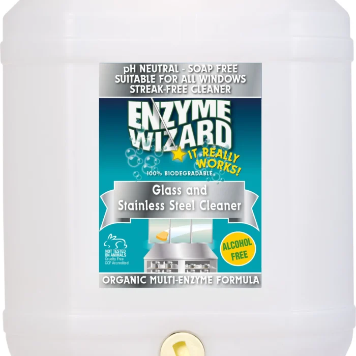 Enzyme Wizard Organic Glass and Stainless Steel Cleaner 20 Litre