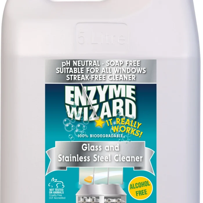 Enzyme Wizard Organic Glass and Stainless Steel Cleaner 5 Litre
