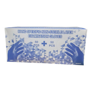 Hand Specific High-Quality White Latex Powder Free Gloves