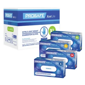 ProSafe Xcel Lite Nitrite Gloves Blue Powder Free x 1000