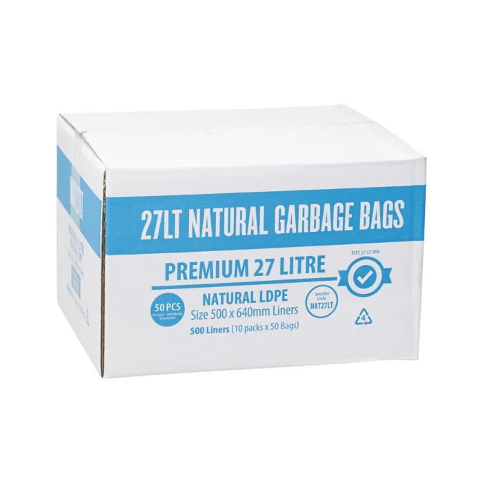 Natural Star Sealed Clear Bin Liners Available from 27L to 240 Litre Natural Star Sealed Clear Bin Liners Available from 27L to 240 Litre