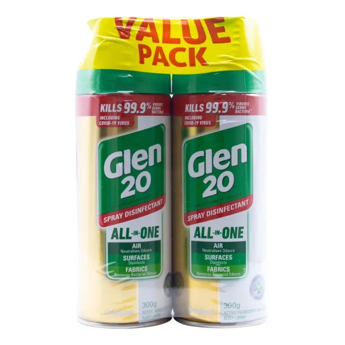 Glen 20 All In One Disinfectant Spray Original 300g - Twin Pack Glen 20 All In One Disinfectant Spray Original 300g - Twin Pack