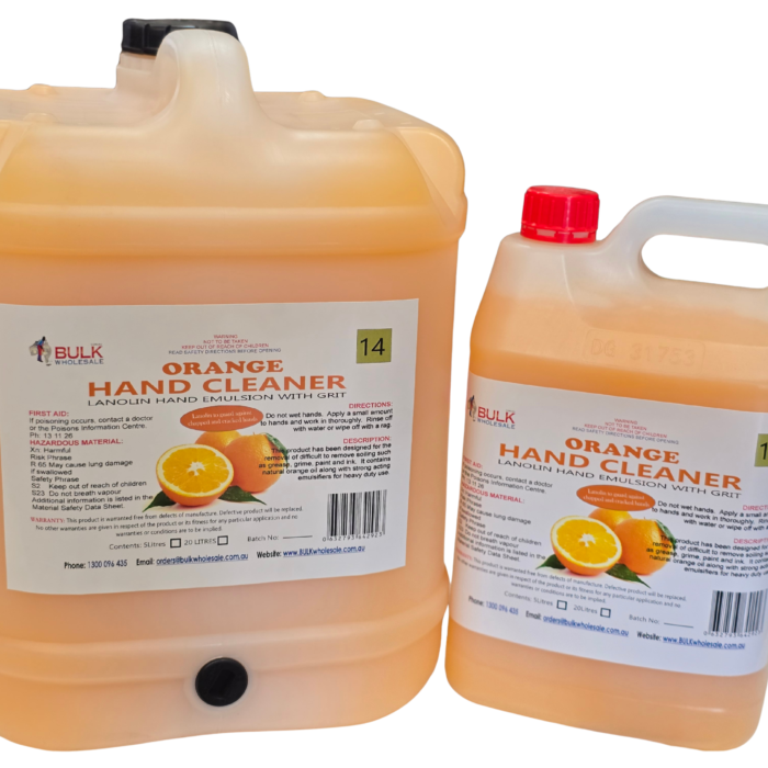 Bulk Blendz Industrial Orange Hand Cleaner Heavy Duty With Pumice and Lanolin Bulk Blendz Industrial Orange Hand Cleaner Heavy Duty With Pumice and Lanolin