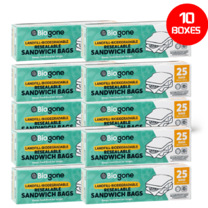 Biogone Landfill Biodegradable Ziplock Sandwich Bags