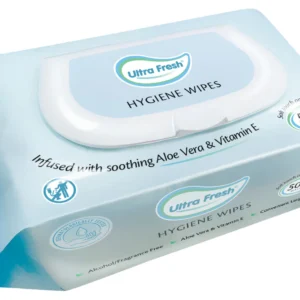 Ultra Fresh Hygiene Body Wipes (Aloe Vera and Vitamin E) 50pk