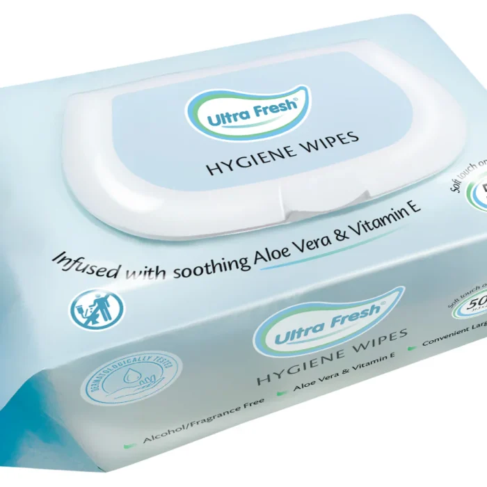 Ultra Fresh Hygiene Body Wipes (Aloe Vera and Vitamin E) 50pk Ultra Fresh Hygiene Body Wipes (Aloe Vera and Vitamin E) 50pk